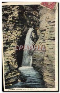 Postcard Old Entrance Waterfall Watkins Glen