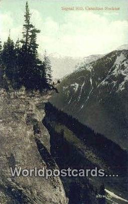 Canadian Rockies Signal Hill Canada Writing On Back 