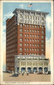 Wheeling West Virginia WV Hotel Windsor c1920s-30s Postcard