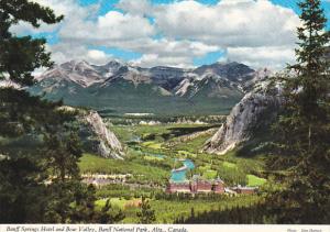 Canada Banff Springs Hotel and Banff Valley Banff National Park Alberta