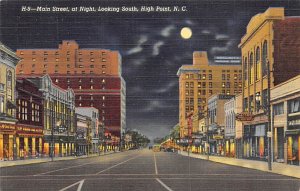 Main Street High Point, North Carolina NC Postcard