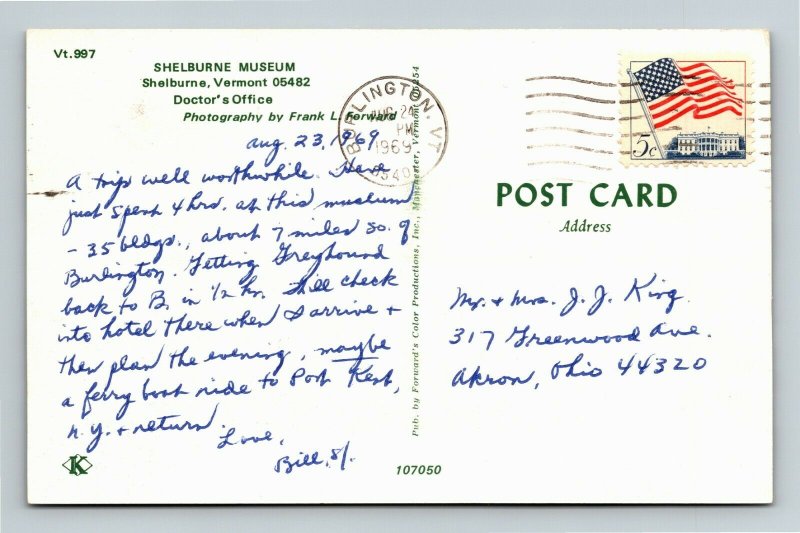 Shelburne Museum Doctor's Office Drug Bottles Equipment Vermont Vintage