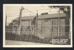 RPPC SAN FRANCISCO FLEISHHACKER ZOO GIRAFFE VINTAGE REAL PHOTO POSTCARD