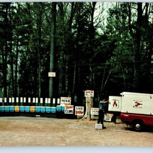 8 Oversized c1960s Edgecomb, ME McLellan's Seafood Stop Advertising Postcard 1U