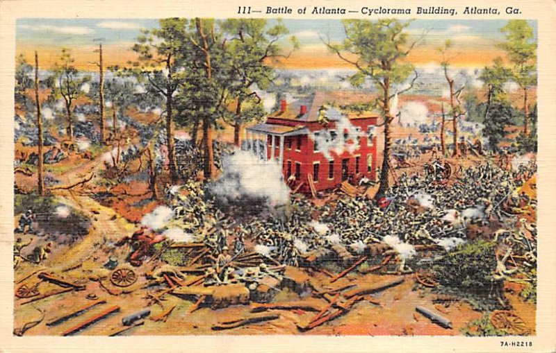 Battle of Atlanta ?????cyclorama building Atlanta, Georgia, USA Civil War 1942 