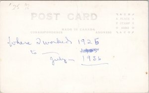 Moosomin Saskatchewan Town Hall Post Office Opera House RPPC Postcard H61 *as is