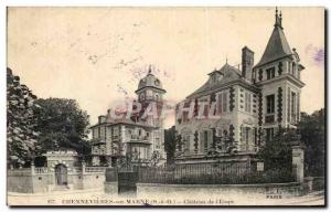 Old Postcard Chennevieres sur Marne Castle Stage I