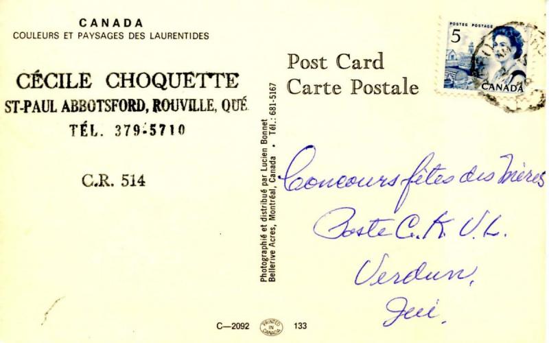 Canada - Quebec, Abbotsford, Rouville. Chair Lift