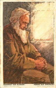 Bundesfeier Postcard Swiss National Day 1923 For the Blind, Posted