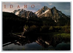 IDAHO Scenery Postcard Continental View Fishing Hiking Hunting Skiing & Boating