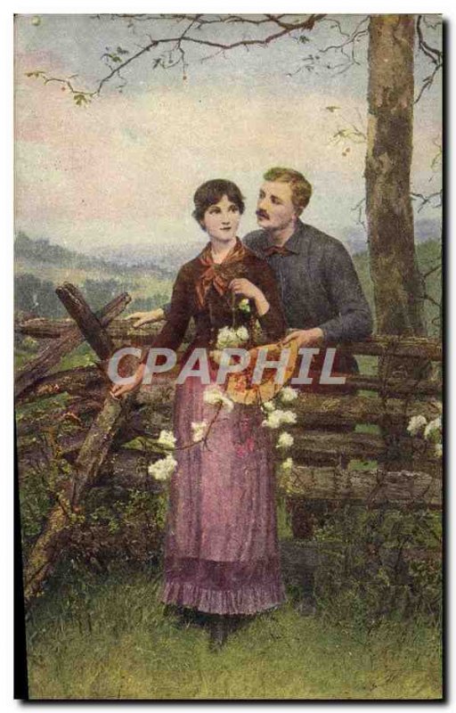 Old Postcard Brownscombe The dream of young love & # 39un