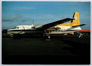 Airplane Postcard Icelandair Airlines Fokker F27 Mk200 TF-FIM CO9