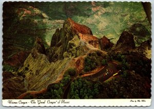 Arial View of Waimea Canyon and View Point, Kauai, Hawaii - Postcard 