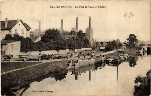 CPA Neuves Maisons. Le Port du Canal et l'Ecluse (666122)