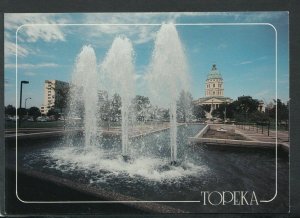 America Postcard - Kansas - Topeka - The Fountain of Justice  RR7442