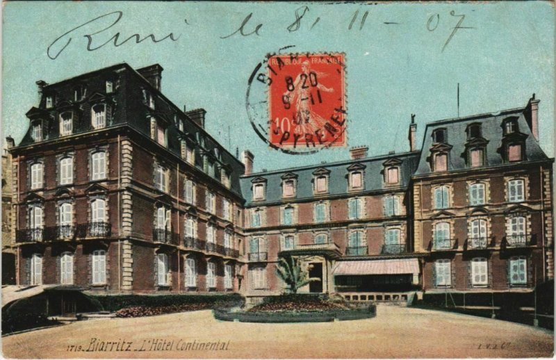 CPA Biarritz Hotel Continental FRANCE (1126925)