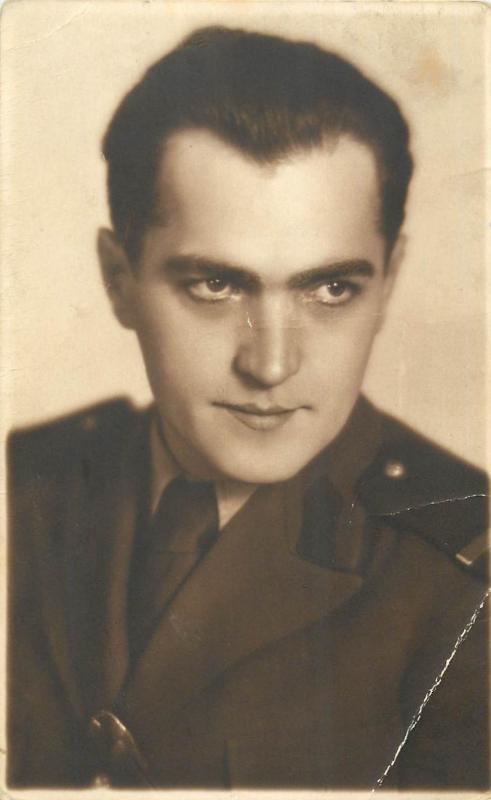 Photo dated 1941 Fagaras Romania portrait of a young man