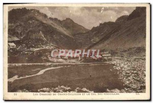 Old Postcard Les Granges Du Grand Galibier and Col De Rochilles