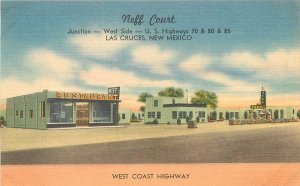 Postcard New Mexico Las Cruces Neff Court roadside occupation McGarr 23-9182