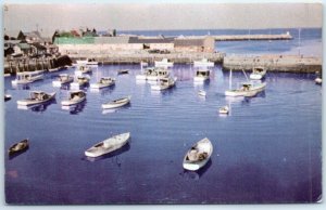 Postcard - Bird's-Eye View Of Harbor - Rockport, Massachusetts