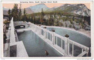 BANFF, Alberta, Canada, 1900-1910's; Swimming Baths, Banff Springs Hotel