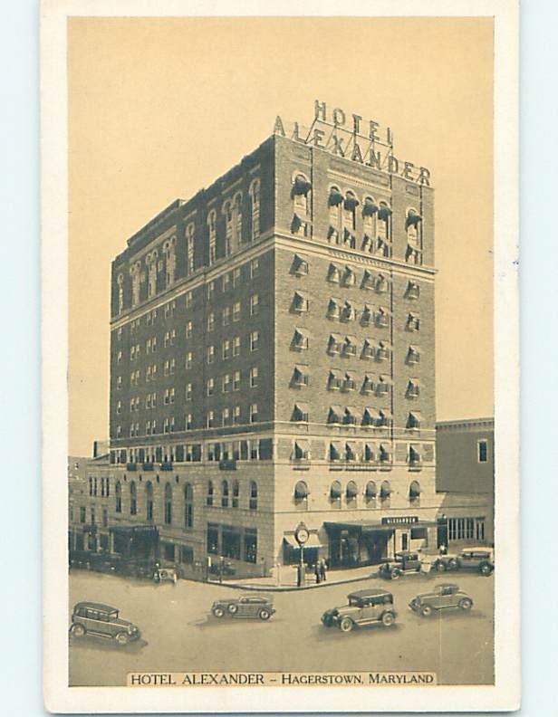 1930's HOTEL SCENE Hagerstown Maryland MD H0552