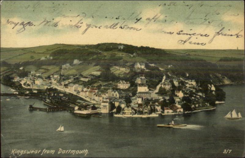 Kingswear From Dartmouth c1910 Postcard