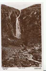 Wales Postcard - Aber Falls - Real Photograph - Caernarvonshire - Ref 21160A