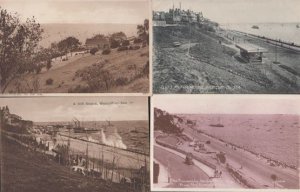 Westcliffe On Sea Essex A Stiff Breeze Promenade 4x Antique Postcard s