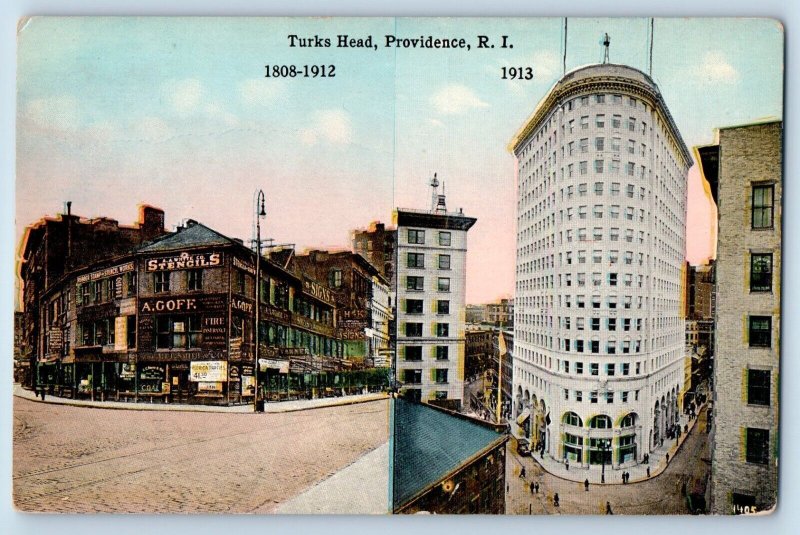 Providence Rhode Island RI Postcard Turks Head Buildings Multiview 1910 Vintage