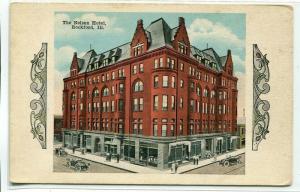 Nelson Hotel Rockford Illinois 1920c postcard