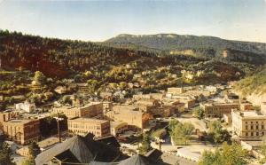 Deadwood South Dakota~Bird's Eye View~Coca Cola Ad on Building~Hills in Bkgd~'60