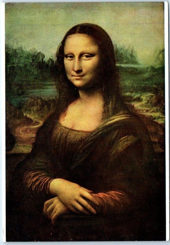 Postcard - Mona Lisa By De Vinci, Louvre Museum - Paris France 