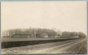 WHITE HOUSE NJ RYMAN FARM ANTIQUE REAL PHOTO POSTCARD RPPC