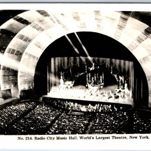 c1930s New York City NY Radio City Music Hall World's Largest Theatre Photo A204