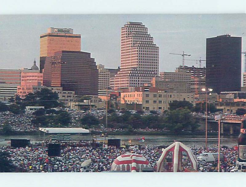 Unused 1980's FOURTH OF JULY CELEBRATIONS ALONG TOWN LAKE Austin Texas TX F8343