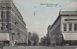 Indiana Kokomo Walnut Street Looking East 1912