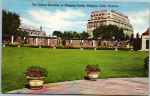 postcard Niagara Falls - The Oakes Gardens in Niagara Parks