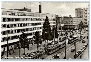 c1940's Rotterdam Coolsingel Boulevard Rotterdam Netherlands RPPC Photo Postcard