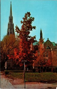 VINTAGE POSTCARD ST. CECILIA'S ROMAN CATHOLIC CHURCH LEOMINSTER MASSACHUSETTS