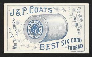 VICTORIAN TRADE CARD Coats' Thread Pooh-Bah Chinese