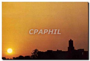 Modern Postcard Sunset on Old Town Sousse Tunisia