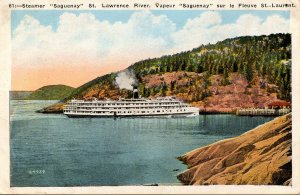 Canada - Steamer Saguenay