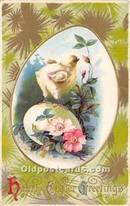 Easter Postal Used unknown big crease in card and light crease