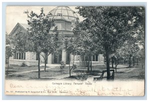 C. 1905 Carnegie Library Temple, Texas. Postcard F132E