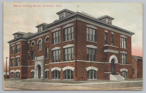 Lawrence KansasManual Training SchoolVintage Postcard