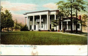 Postcard GA Atlanta Raphael Tuck General Gordon's Home No. 2428 C.1905 A16