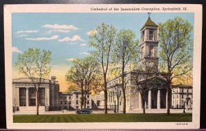 Vintage Postcard 1951 Cathedral of the Immaculate Conception, Springfield (IL)