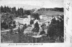 B16125 Arnau Schloss Herrmannseifen Hostinné 1902    czech republic