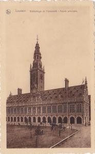 Belgium Louvain Biblioteque de l'Universite Facade principale 1938